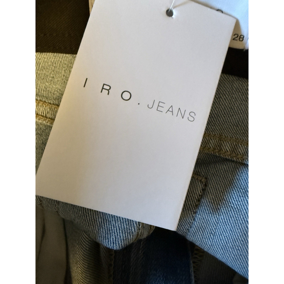 IRO Jeans Womens 28 Blue Silver Jones Sequin Embellished Mid Rise Slim Leg Denim - Picture 6 of 7